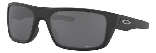 Óculos de sol Oakley Drop Point Standard armação de o matter cor polished black, lente black de plutonite prizm, haste polished black de o matter - OO9367