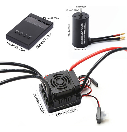 Programación De Motores 120a Esc A Prueba De Agua 3670 2150k