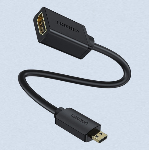 Adaptador Micro Hdmi(macho) - Hdmi(hembra) Pc Laptop 4k Tv