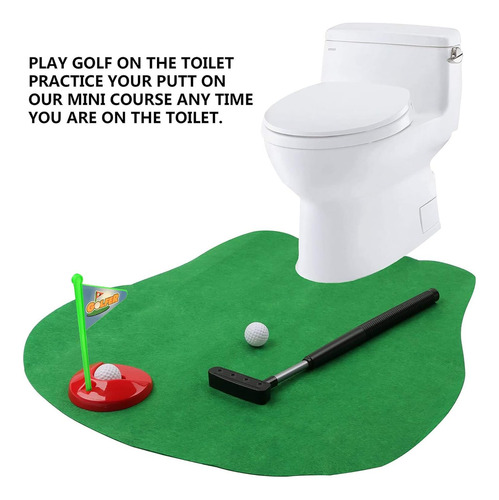 Inodoro, Minigolf, Bano, Bano, Tocador, Jugar Al Golf...