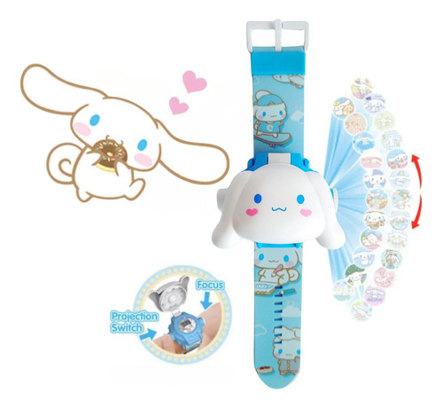 Reloj Proyector Niños Animados 24 Imágenes Cinnamoroll