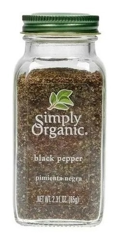 Simply Organic Pimienta Negra 65g Ntg Sfn