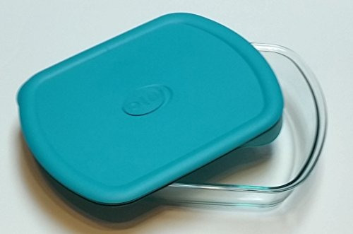 Pyrexpro 3-qt Rectangle Storage Dish Turquoise