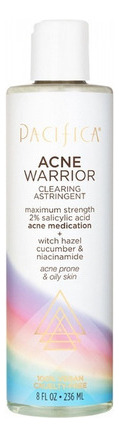 Limpiador Facial Pacifica Acné Warrior Clearing Astringent Tipo de piel Propensa al acne