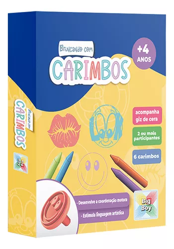 Jogo Infantil Pintar Brincando Com Carimbos E Giz De Cera