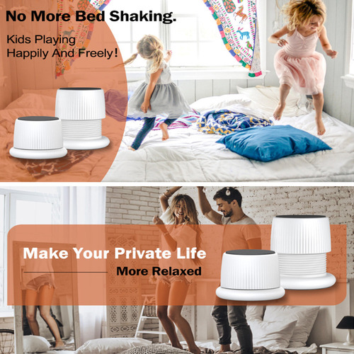 4 Elevadores Redondos Para Muebles Con Base Autoadhesiva