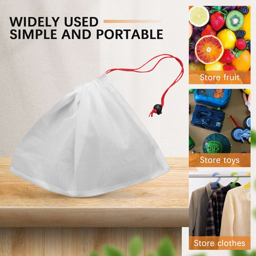 Bolsas De Malla Lavables, Para Guardar Frutas, Verduras, Jug