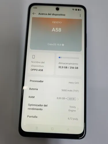 Celular Oppo A58 Dual - 256gb - 8ram (Usado)