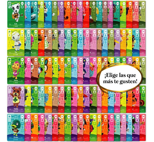 35 Tarjetas Nfc Amiibo Animal Crossing + Empaque Oficial