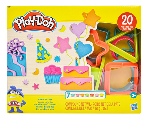 Play Doh Formas Coloridas Y Divertidas 198g Hasbro Color Multicolor