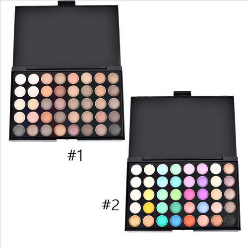 40 Colores Mate Brillo Sombra De Ojos Paleta De Maquillaje C