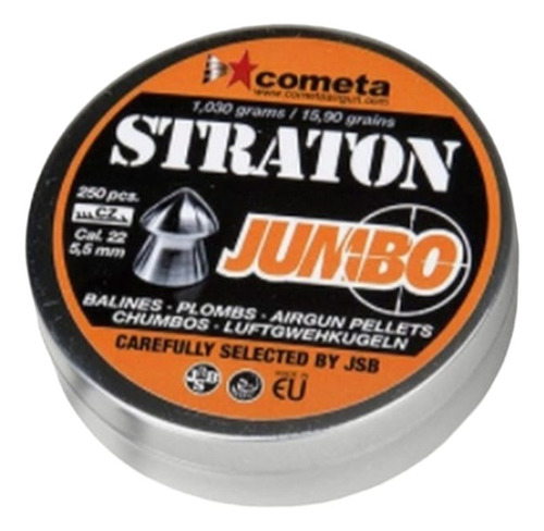 Balines Cometa Jsb Jumbo Straton Cal 5.5 Mm 15,9 Grains X250