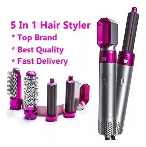 Secador De Pelo 5 En 1 Styler Y Cepillo De Aire Caliente/
