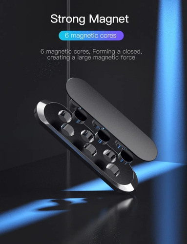 Soporte magnético para vehículo, teléfono celular, imán universal de metal