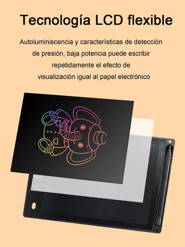 Pizarras Mágicas Lcd Para Niños De 10.1in Multicolor Estilo Aleatorio