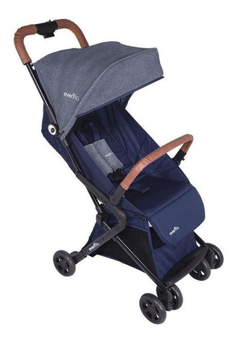 Carriola De Bebe Evenflo Fast Fold Compacta Plegable Color Azul Color del chasis Negro