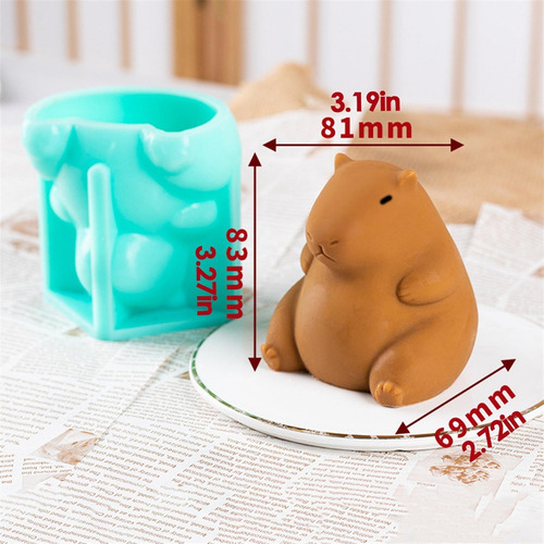 Molde De Sorvete De Capivara Molde De Silicone Capivara M
