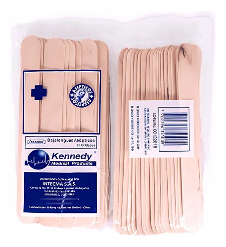 Bajalenguas De Madera X 20 Unds