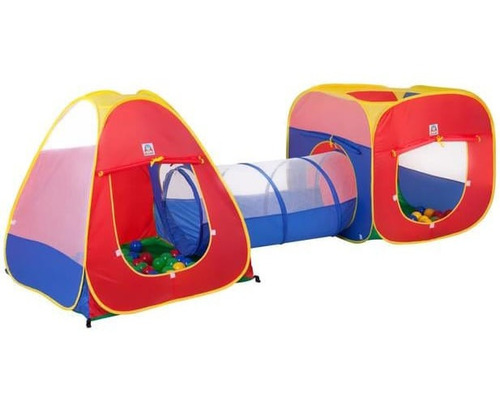 Tenda Barraca Infantil 3 Em 1 Colorida Diversão