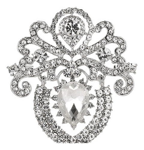 De 2 Broche De Diamantes De Imitación Joyería Elegante De