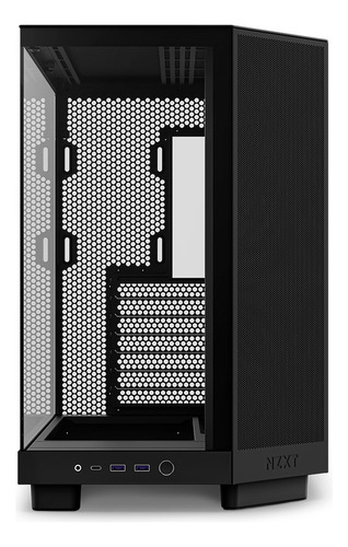Gabinete para computadora de escritorio Nzxt H6 Flow CC-H61FB-01 negro