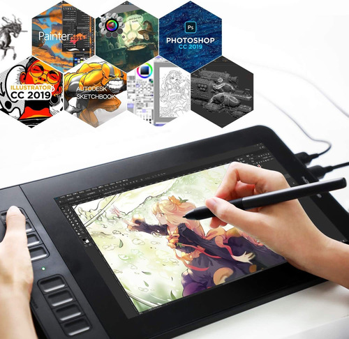 Tableta Gráfica Gamoon Pd1161, Full Hd, 5080 Lpi, 266rp