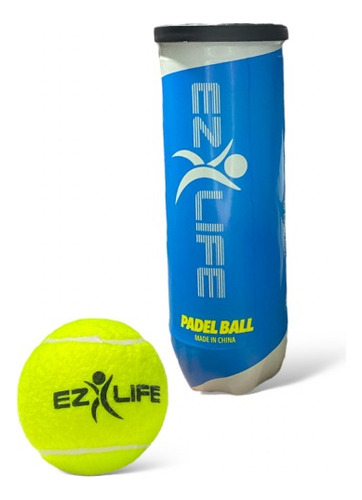 Tubo De Pelotas Padel Tenis X3 Ez Life Coach Profesionales