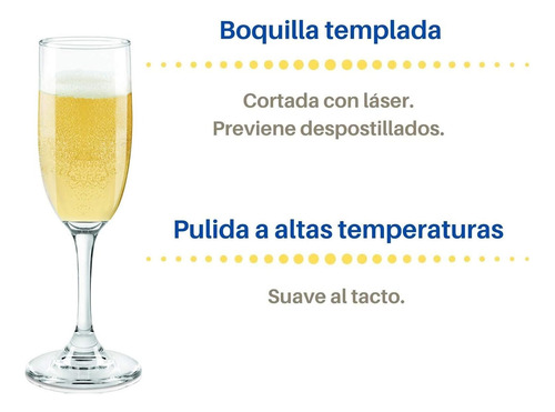 Set De 4 Copas Flauta Para Champagne Sidra O Vino Espumoso