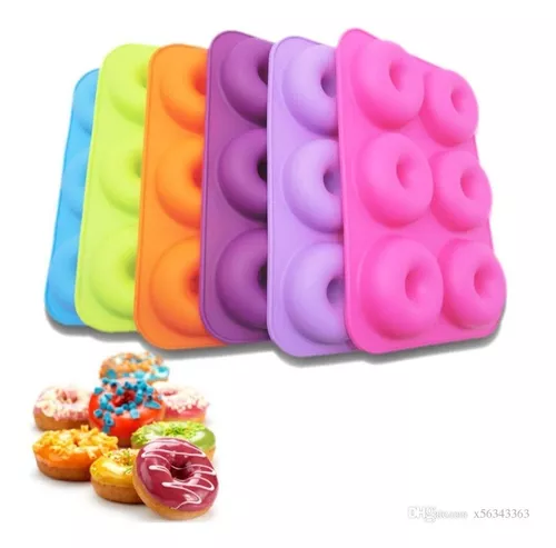 Molde Silicona Donuts x 6 - Gadgets pasteleros