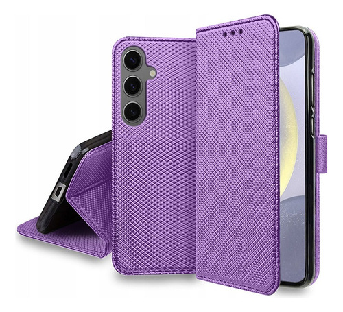 For Samsung Galaxy S24+ Plus Flip Stand Pu Wallet Card Case