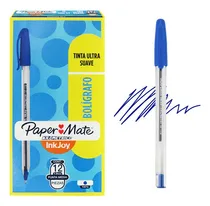 Comprar Boligrafo Kilómetrico Paper Mate Inkjoy X12 Pcs Negro\u002Fazul