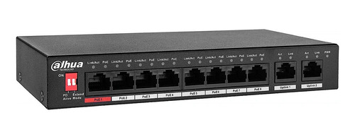 Dahua Pfs3010-8et-96, Switch Poe 8 Puertos 10/100, 2 Uplink