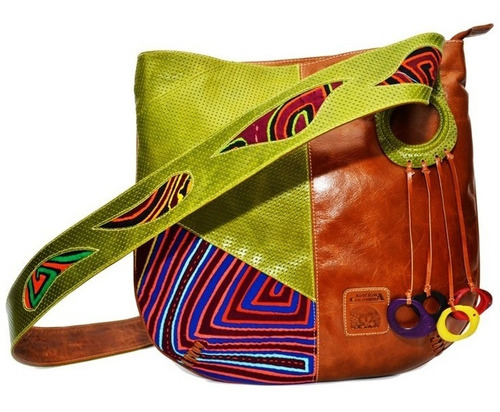 Bolso Carriel Para Mujer Tagua Correa Mola Artesanía Oferta