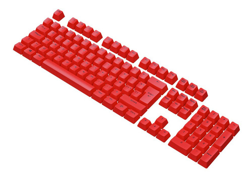 Kit 105 Keycaps Teclas Pbt Rojo Vsg Stardust Cherry Full