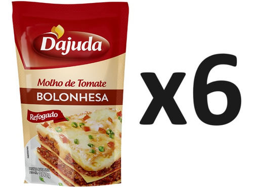 Pack X6 Salsa De Tomate Boloñesa D'ajuda 200g - Lireke