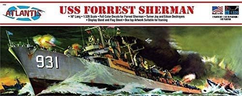 Uss Forrest Sherman Destructor De Plástico Modelo De Nave Ki
