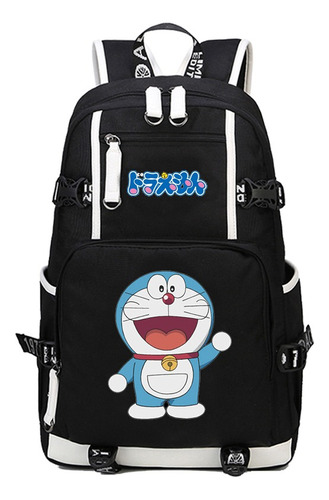 Mochila Con Impresión Doraemon De Anime Japonés, Mochila Esc