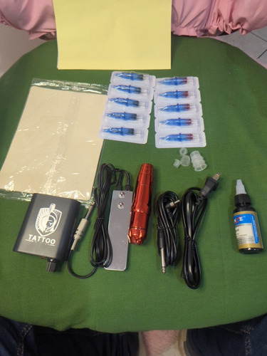 Kit Completo Para Tatuar Tipo Pen Nuevo Y Con Garantía 