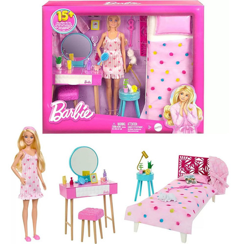 Boneca Barbie Fashion Conjunto Quarto Dos Sonhos O Filme