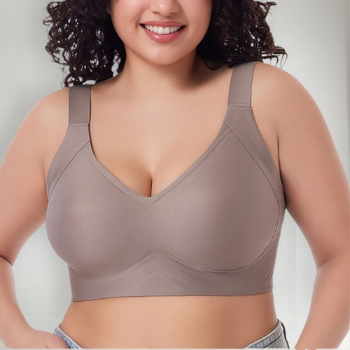 Sin Costuras De Talla Grande Brasier Push Up Sin Varilla .