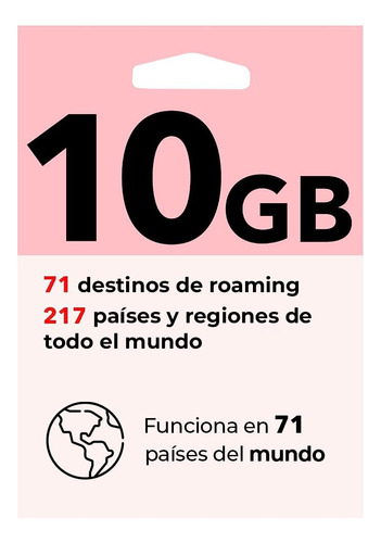 Sim Card Internacional Datos 10gb Internet Llamadas Whatsapp