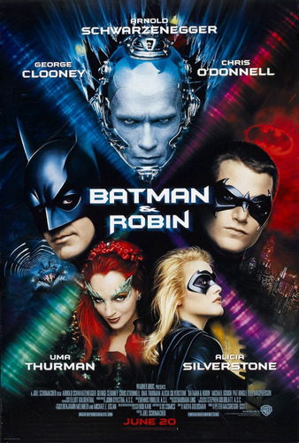 Posters Cine Batman & Robin Afiches Peliculas Lona 90x60 Cm