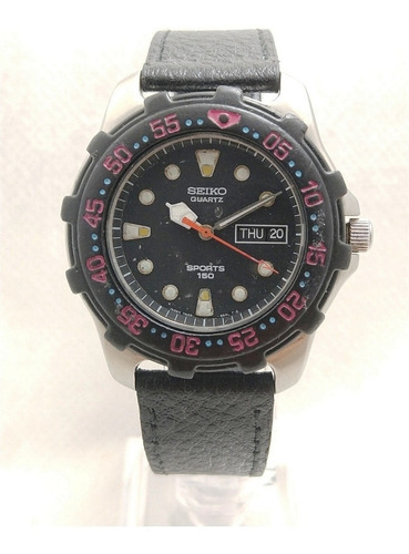 Seiko Quartz Sports Diver 150m 7n33-6a3f Modelo Raro De 1992