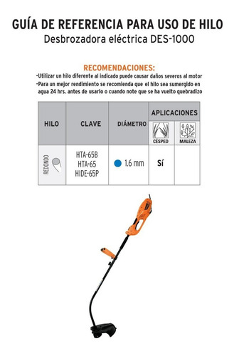 Truper DES-1000 color negro y naranja 127V 1000W 14" de diámetro de corte