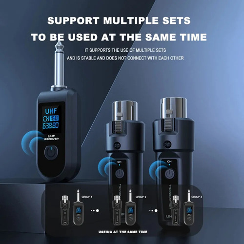 Adaptador Xlr Para Micrófono: Transmisor Y Receptor