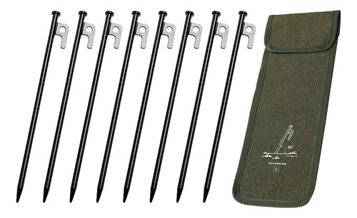 Estacas De Metal Para Tienda De Campaña, 8 Longitud 30cm