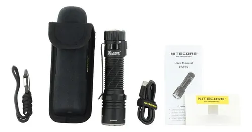 Lanterna Tática Nitecore EDC35 5000 Lumens Led Branco USB