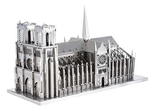 Kit Modelo 3d Metal Catedral Notre Dame Iconx Fascinations