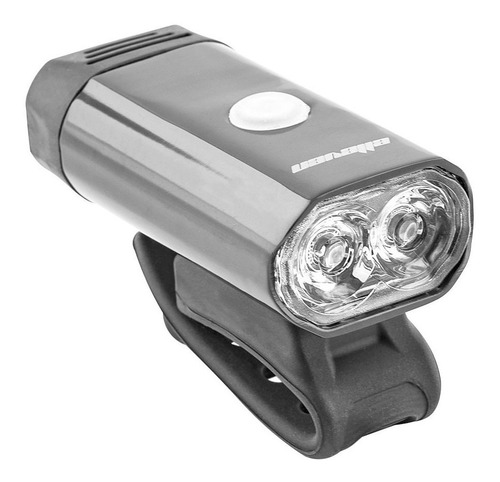 Farol Dianteiro Elleven 2 Leds 5w Preto Carga Via Usb