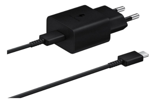 Cargador Samsung 15w Con Cable (tipo C A Tipo C)  Negro